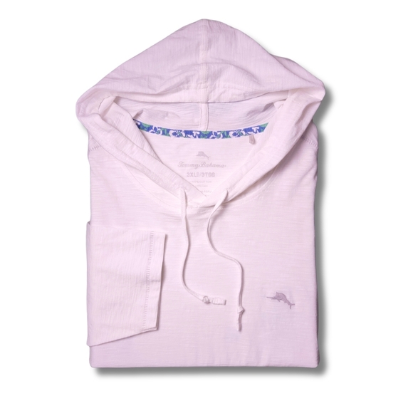 Tommy Bahama Other - Tommy Bahama White Big & Tall Bali Beach Hoodie 3XLB